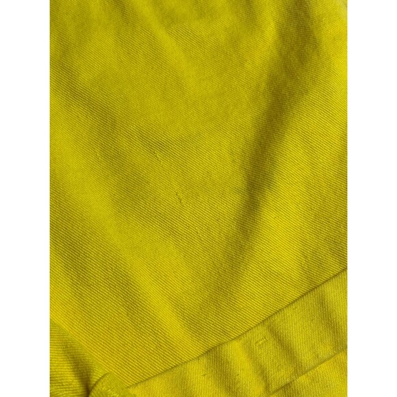 1990s L.E.I. RIDING WEAR Yellow. Denim Jean High Waist Cuffed Shorts. Sm. As Is - Picture 6 of 9